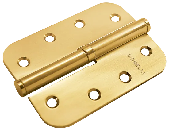 Петля карточная разъемная MSND-C 100X70X2.5 SG L с подшипником стальная левая, врезная, цвет матовое золото фото купить Южно-Сахалинск