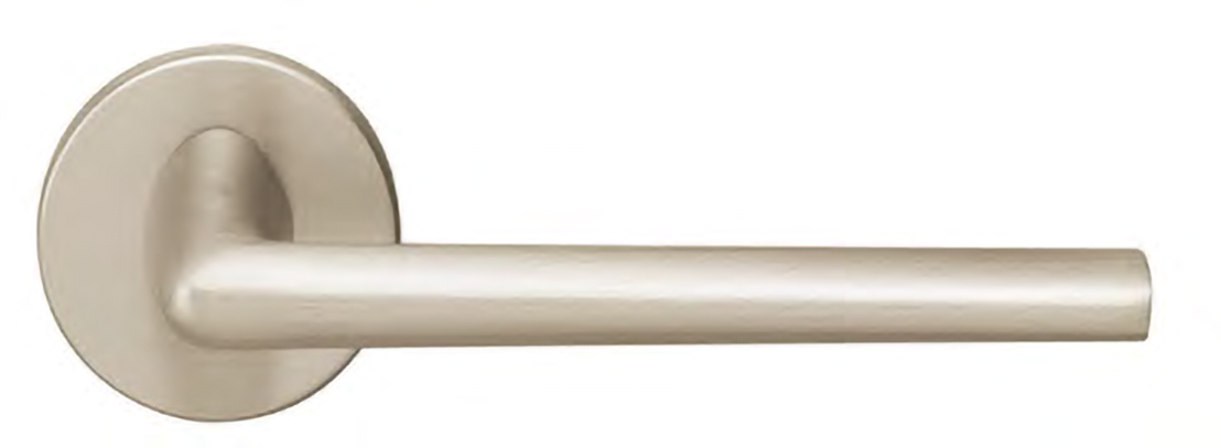 Ручка дверная THE FORCE R6 NIS раздельная на круглой розетке, цвет матовый никель, ЦАМ фото купить в Южно-Сахалинске