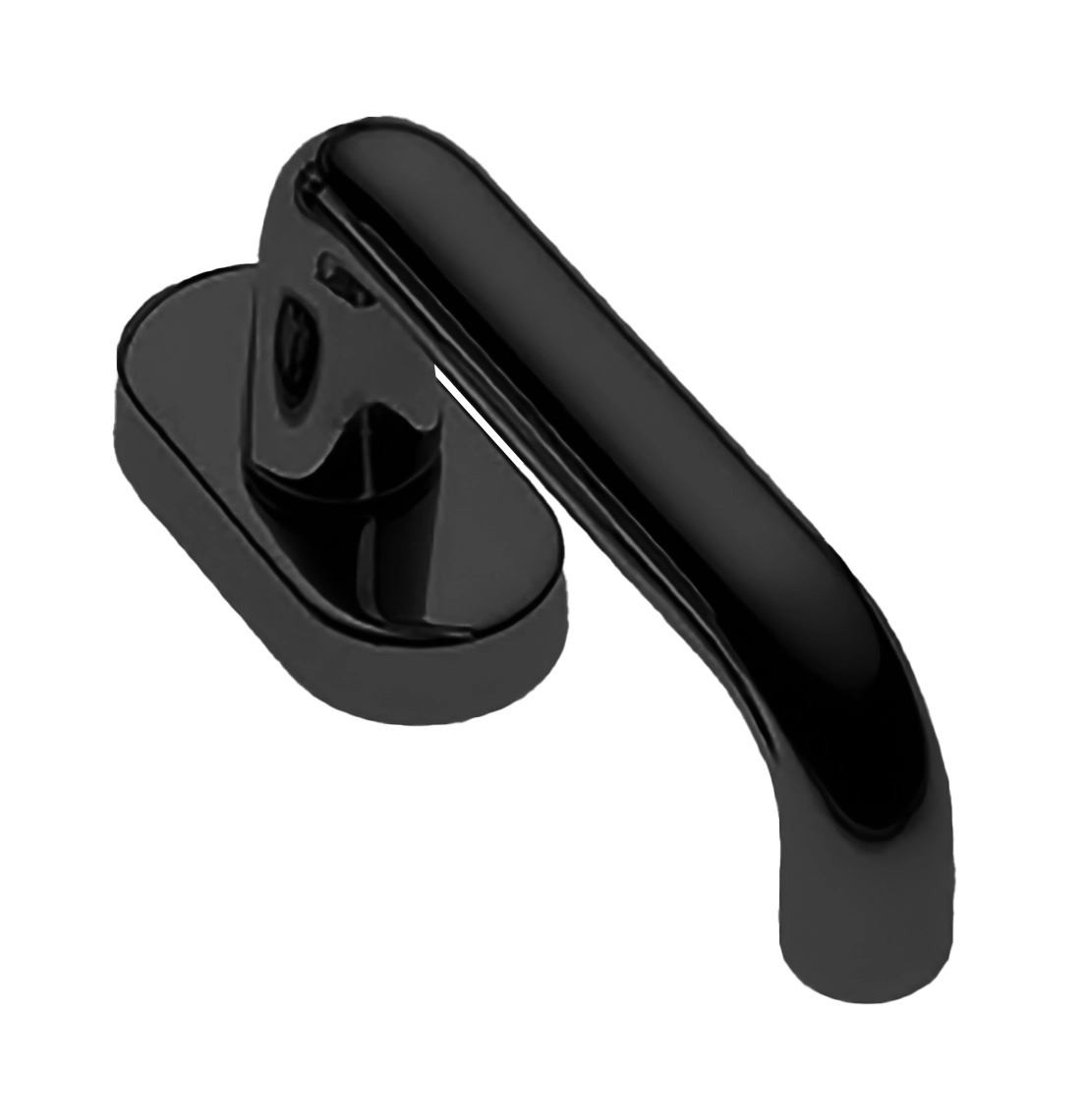 Ручка оконная IRIS W1 NERO, цвет - черный фото 1 Ручка оконная IRIS W1 NERO, цвет - черный фото купить Южно-Сахалинск