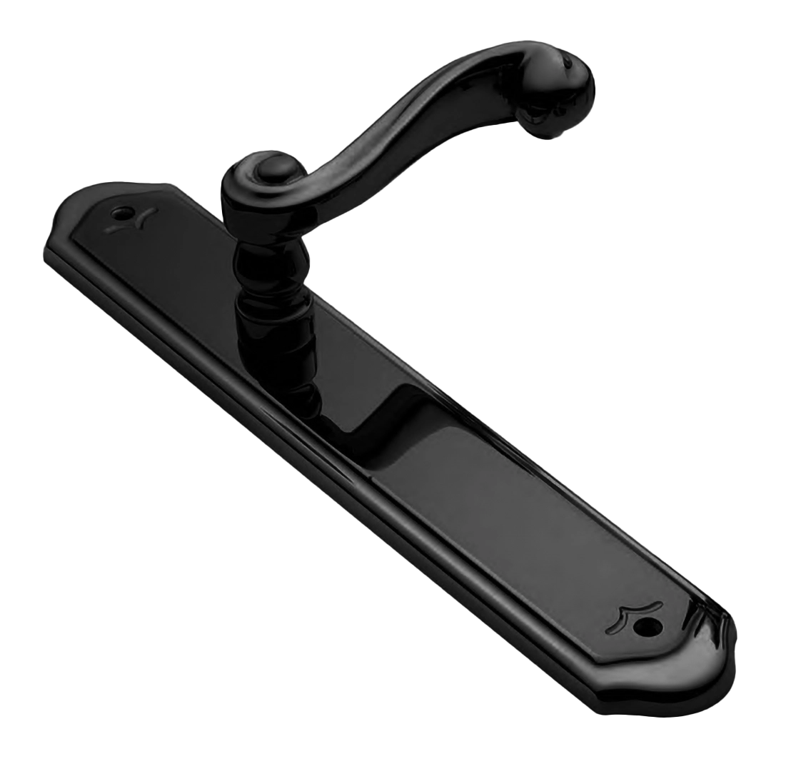 Ручка на планке PLAZA PL NERO, цвет - черный фото 1 Ручка на планке PLAZA PL NERO, цвет - черный фото купить Южно-Сахалинск