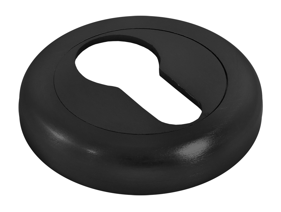 Накладка на ключевой цилиндр LUX-KH-R4 NERO на круглой розетке, цвет - черный фото 2 Накладка на ключевой цилиндр LUX-KH-R4 NERO на круглой розетке, цвет - черный фото купить в Южно-Сахалинске