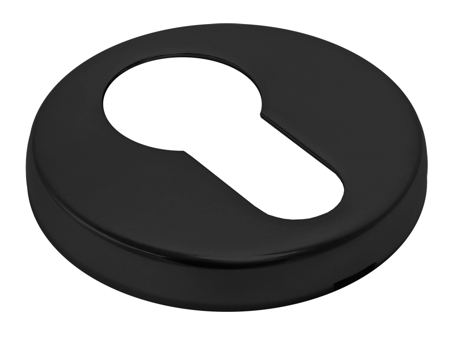 Накладка на ключевой цилиндр LUX-KH-R3-E NERO на круглой розетке, цвет - черный фото 2 Накладка на ключевой цилиндр LUX-KH-R3-E NERO на круглой розетке, цвет - черный фото купить в Южно-Сахалинске