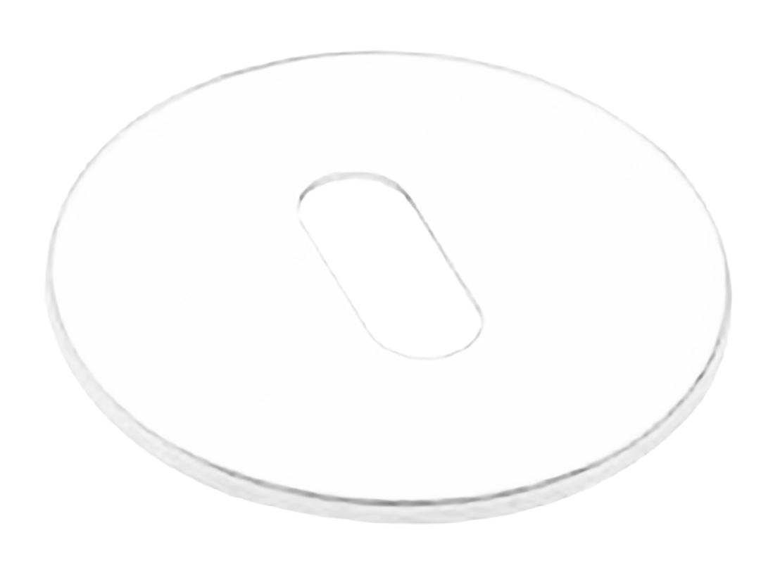 Накладка на ключевой цилиндр LUX-FK-R5 BIA на круглой розетке под ключ буратино, цвет - белый фото купить Южно-Сахалинск