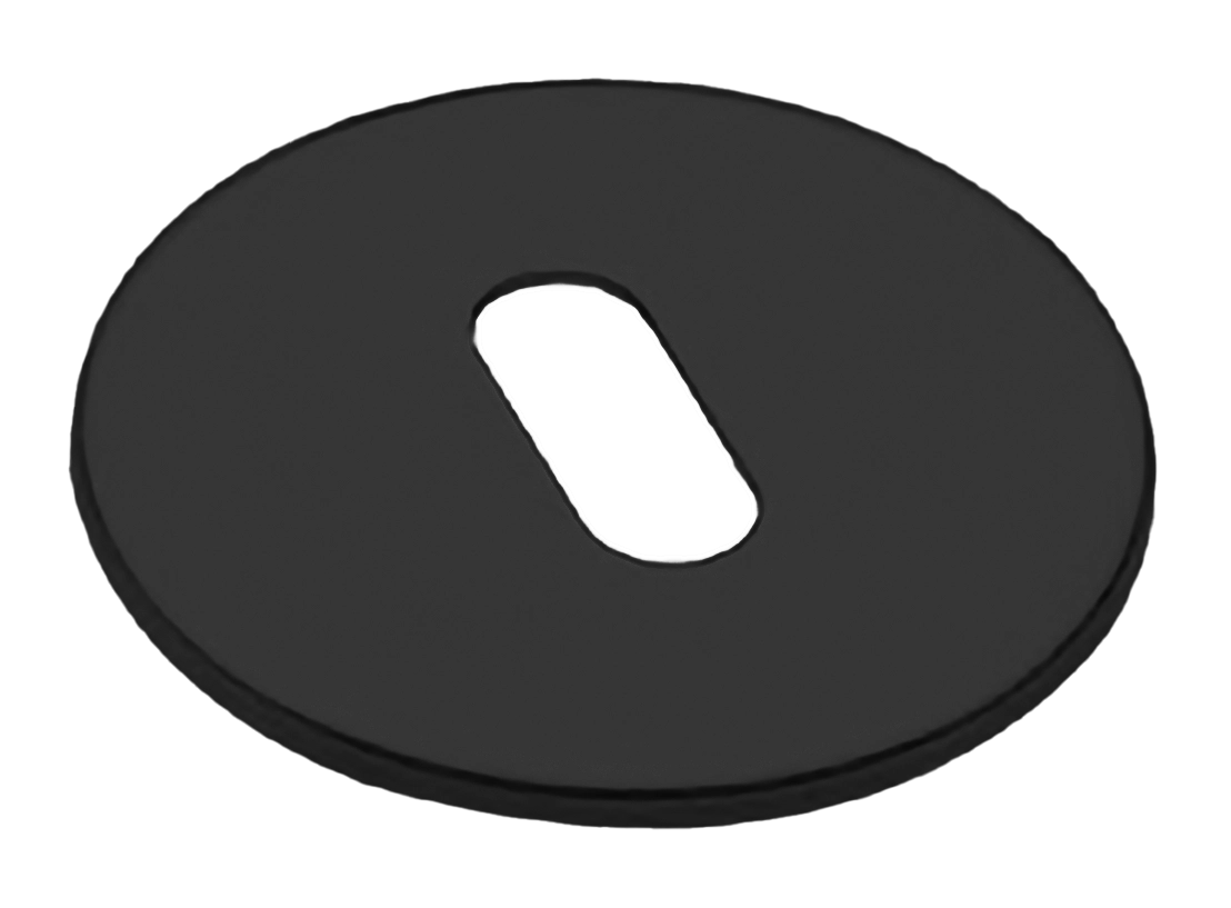 Накладка на ключевой цилиндр LUX-FK-R5 NERO на круглой розетке под ключ буратино, цвет - черный фото 1 Накладка на ключевой цилиндр LUX-FK-R5 NERO на круглой розетке под ключ буратино, цвет - черный фото купить Южно-Сахалинск