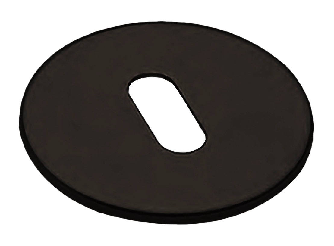 Накладка на ключевой цилиндр LUX-FK-R5 ANT на круглой розетке под ключ буратино, цвет - антрацит фото купить Южно-Сахалинск