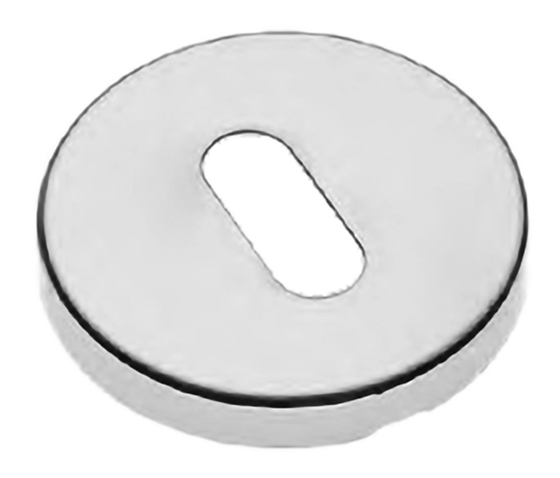 Накладка на ключевой цилиндр LUX-FK-R3 CRO на круглой розетке под ключ буратино, цвет - хром фото купить Южно-Сахалинск