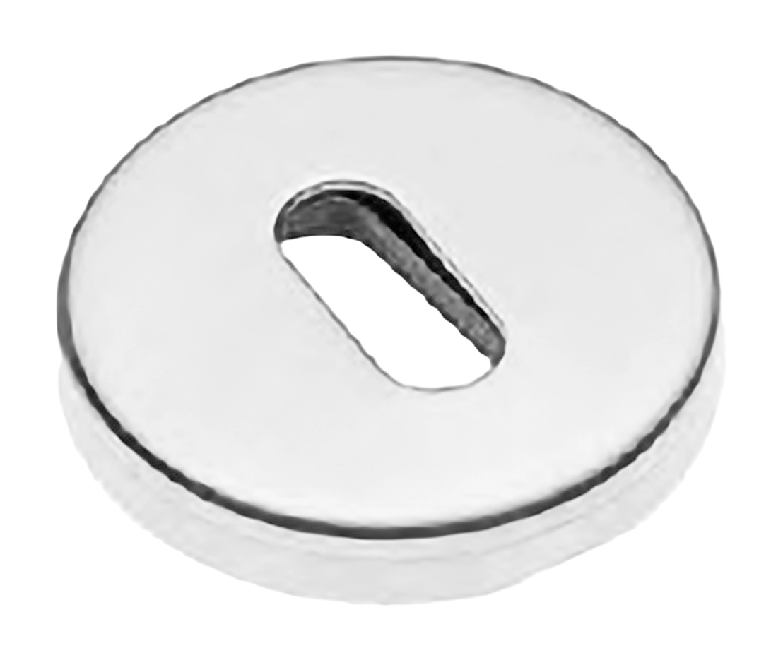 Накладка на ключевой цилиндр LUX-FK-R3-E BIA на круглой розетке под ключ буратино, цвет - белый фото купить Южно-Сахалинск