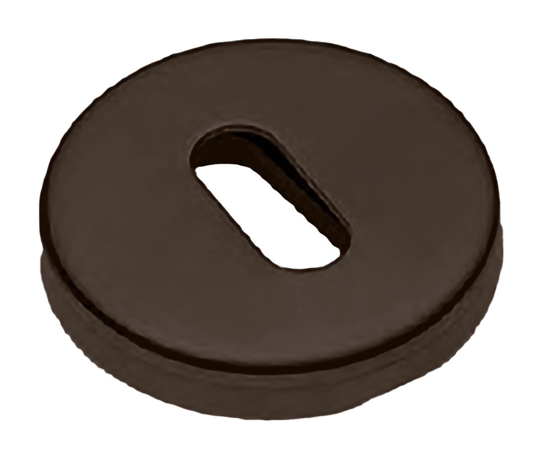 Накладка на ключевой цилиндр LUX-FK-R3-E ANT на круглой розетке под ключ буратино, цвет - антрацит фото купить Южно-Сахалинск