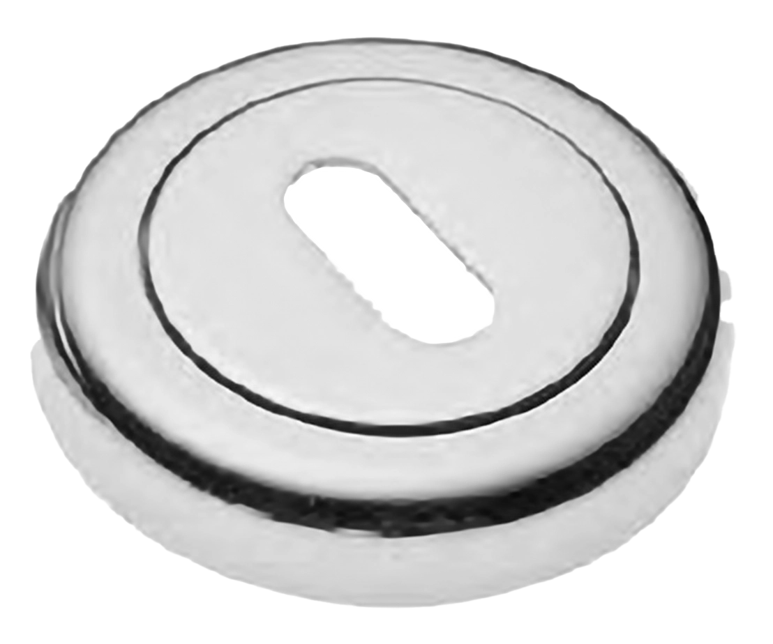 Накладка на ключевой цилиндр LUX-FK-R4 CRO на круглой розетке под ключ буратино, цвет - хром фото купить Южно-Сахалинск