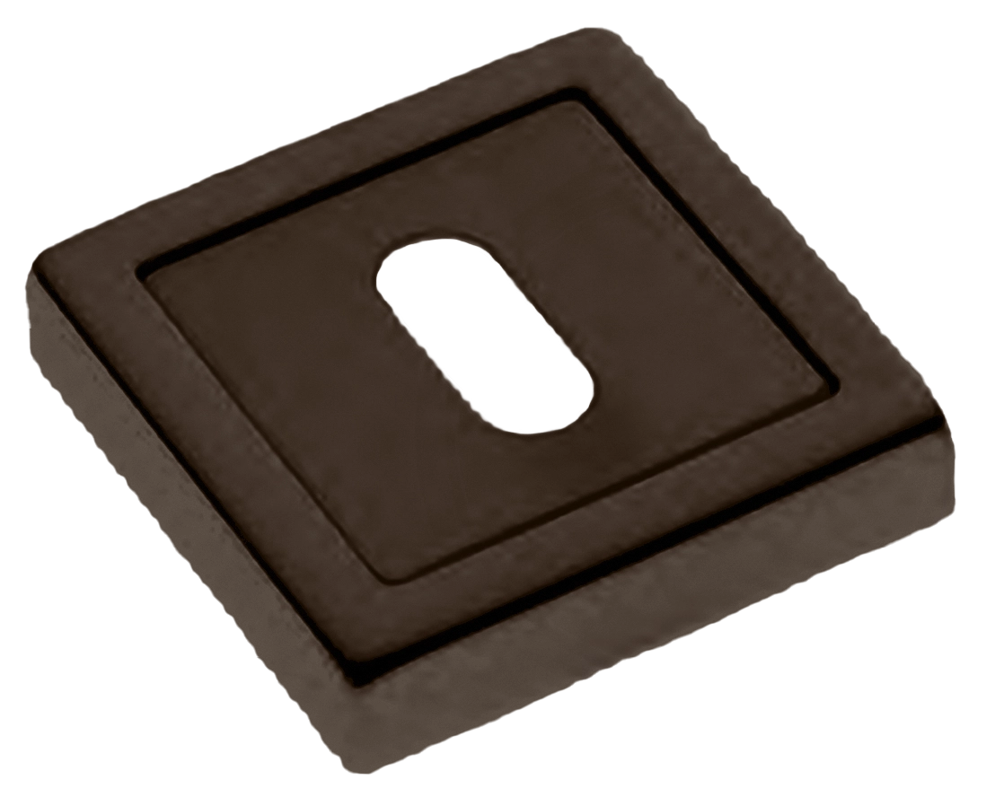 Накладка на ключевой цилиндр LUX-FK-S3 ANT на квадратной розетке под ключ буратино, цвет - антрацит фото купить Южно-Сахалинск