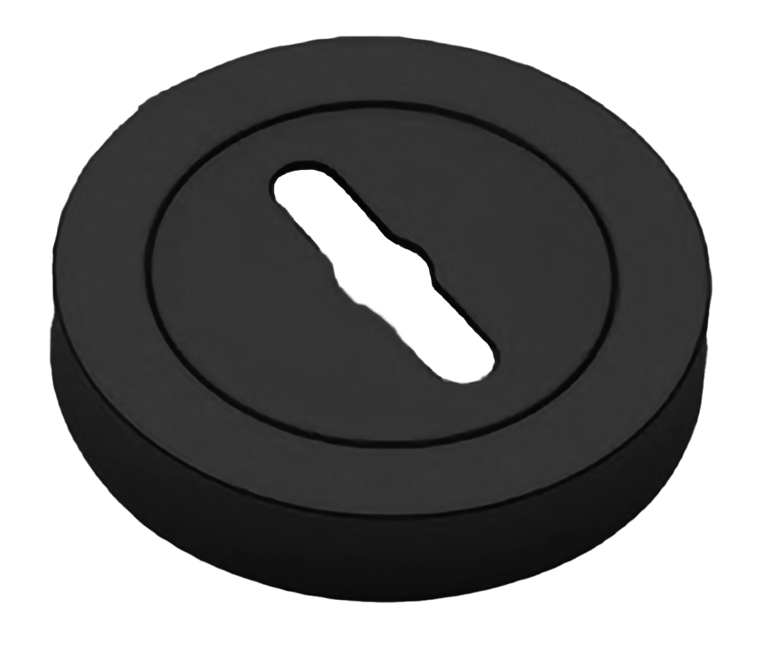Накладка на ключевой цилиндр LUX-SK-R2 NERO на круглой розетке под сувальдный ключ, цвет - черный фото 1 Накладка на ключевой цилиндр LUX-SK-R2 NERO на круглой розетке под сувальдный ключ, цвет - черный фото купить Южно-Сахалинск