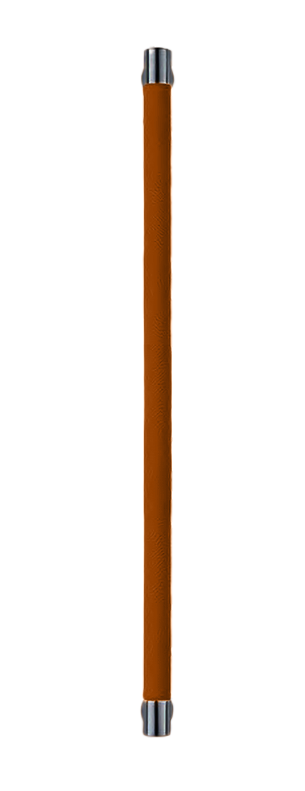 Ручка-скоба HIDE LEATHER PH/A NERO/CUOIO, цвет - черный/светло-коричневый фото купить Южно-Сахалинск