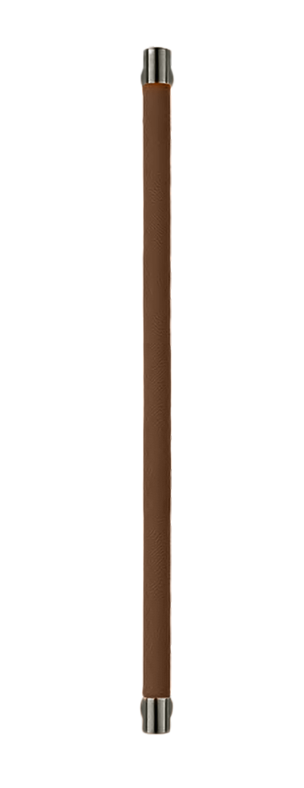 Ручка-скоба HIDE LEATHER PH/A ANT/TESTA DI MORO, цвет - антрацит/темно-коричневый фото купить Южно-Сахалинск