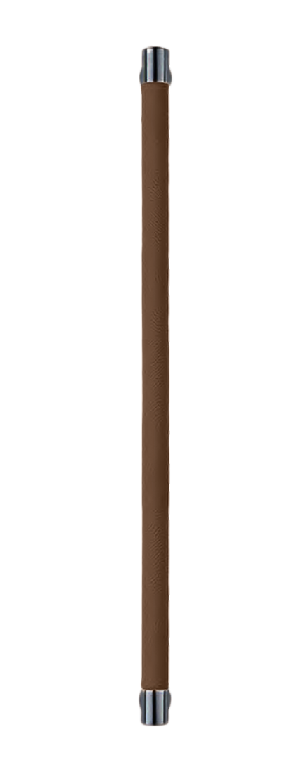 Ручка-скоба HIDE LEATHER PH/B NERO/TESTA DI MORO, цвет - черный/темно-коричневый фото купить Южно-Сахалинск