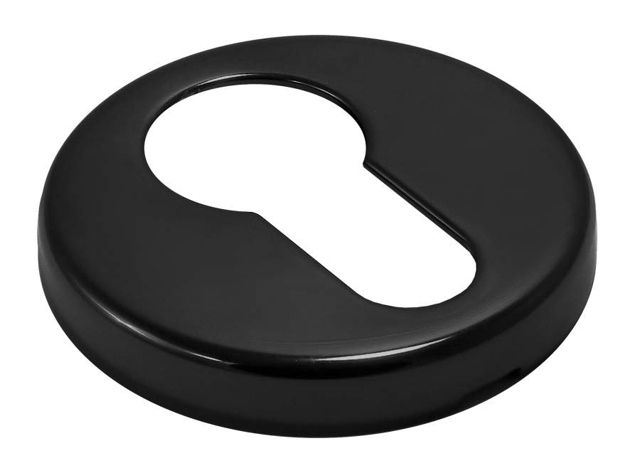Накладка на ключевой цилиндр LUX-KH-R3 NERO на круглой розетке, цвет - черный фото 2 Накладка на ключевой цилиндр LUX-KH-R3 NERO на круглой розетке, цвет - черный фото купить в Южно-Сахалинске