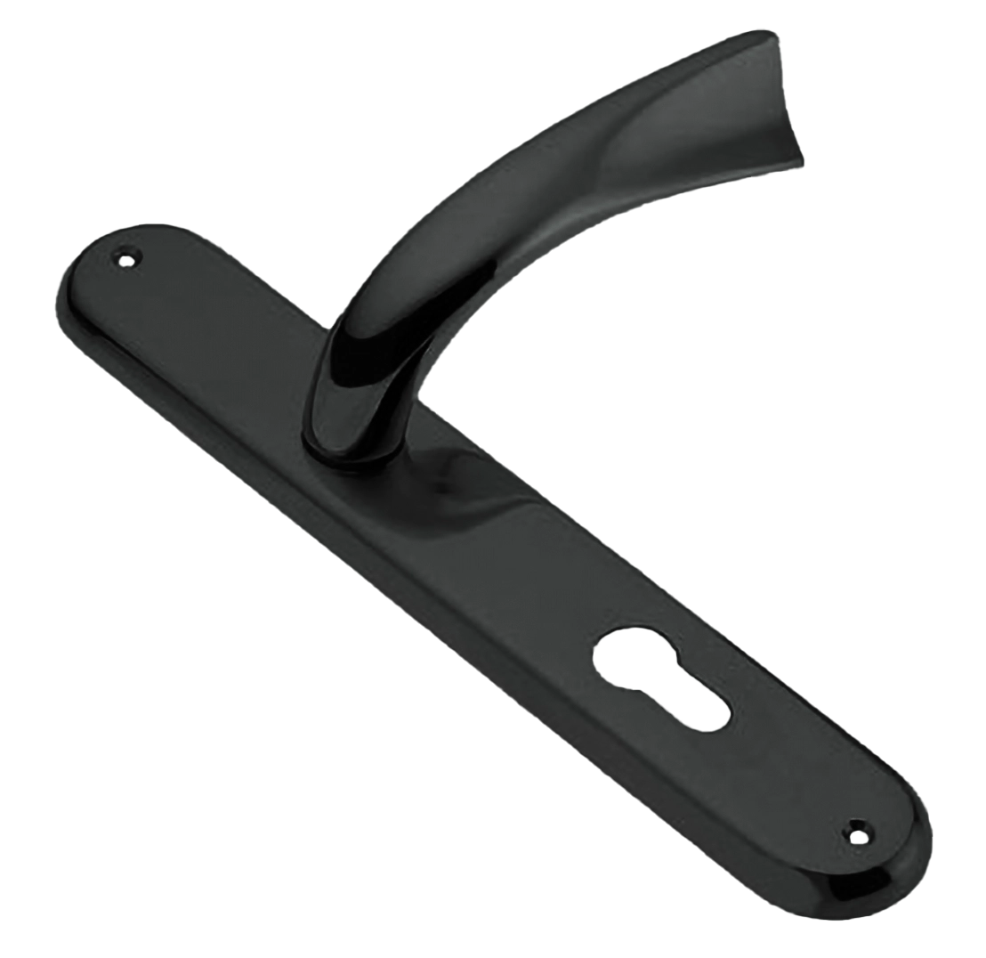 Ручка дверная на планке TENDER PL NIN, цвет черный никель, латунь фото купить в Южно-Сахалинске