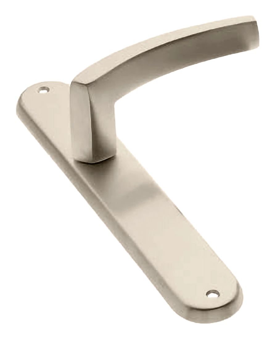 Ручка дверная на планке WIND PL NIS, цвет матовый никель, латунь фото купить в Южно-Сахалинске