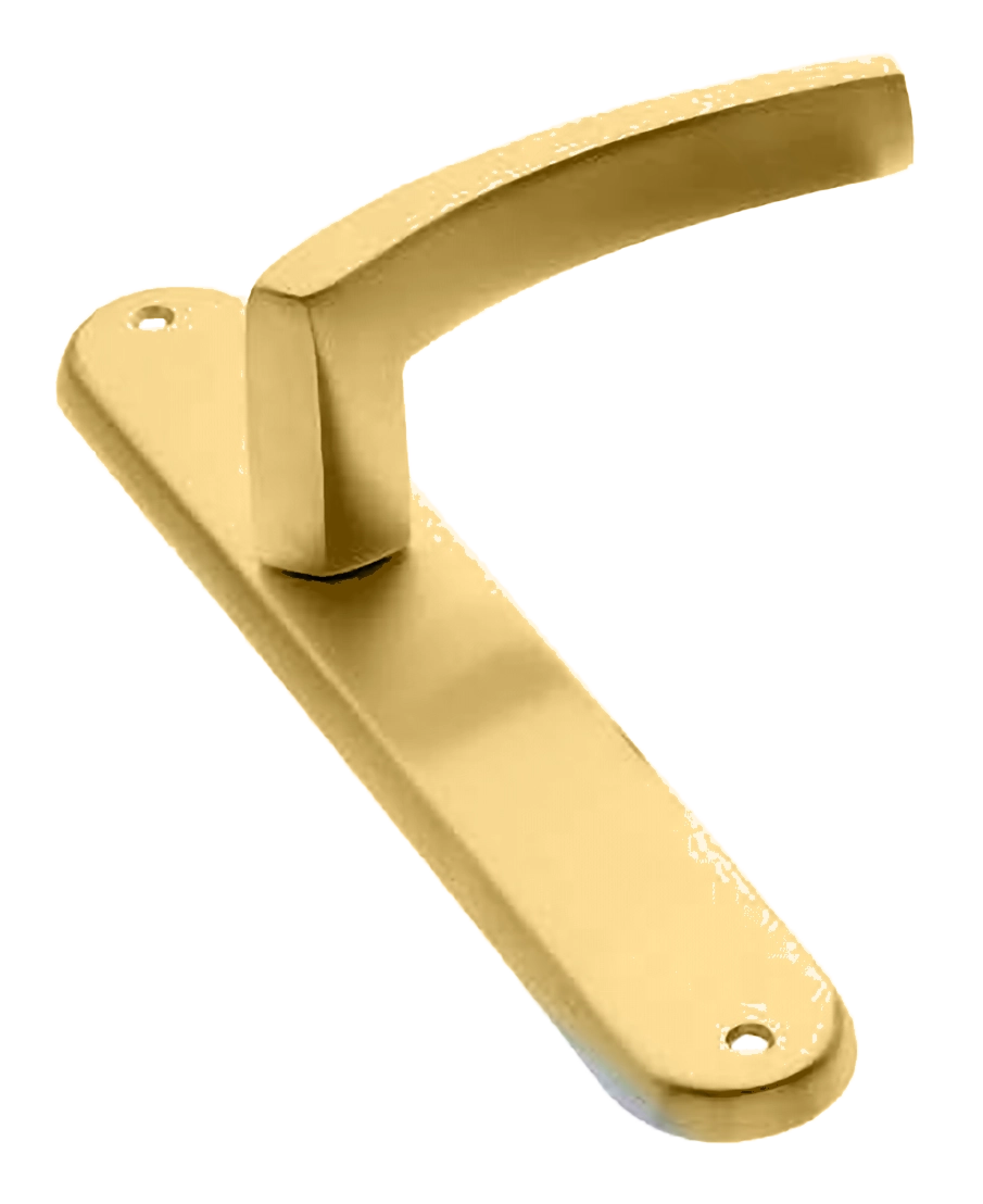 Ручка дверная на планке WIND PL OSA, цвет матовое золото, латунь фото купить в Южно-Сахалинске