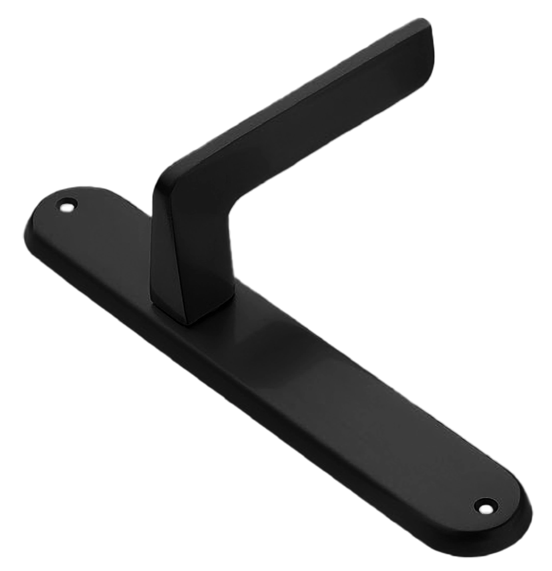 Ручка дверная на планке ROCK PL NERO, цвет черный, латунь фото купить в Южно-Сахалинске