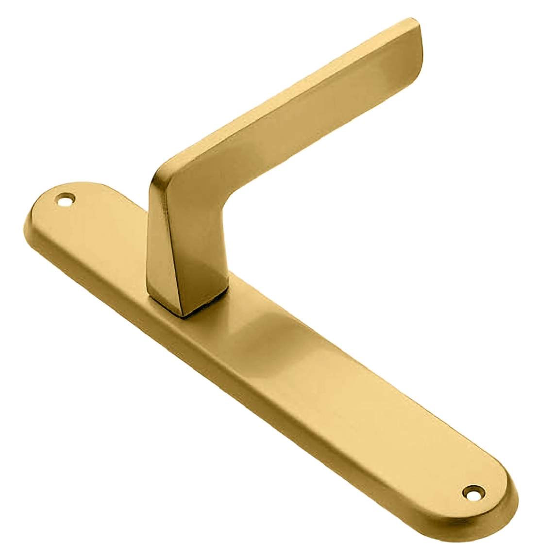 Ручка дверная на планке ROCK PL OSA, цвет матовое золото, латунь фото купить в Южно-Сахалинске