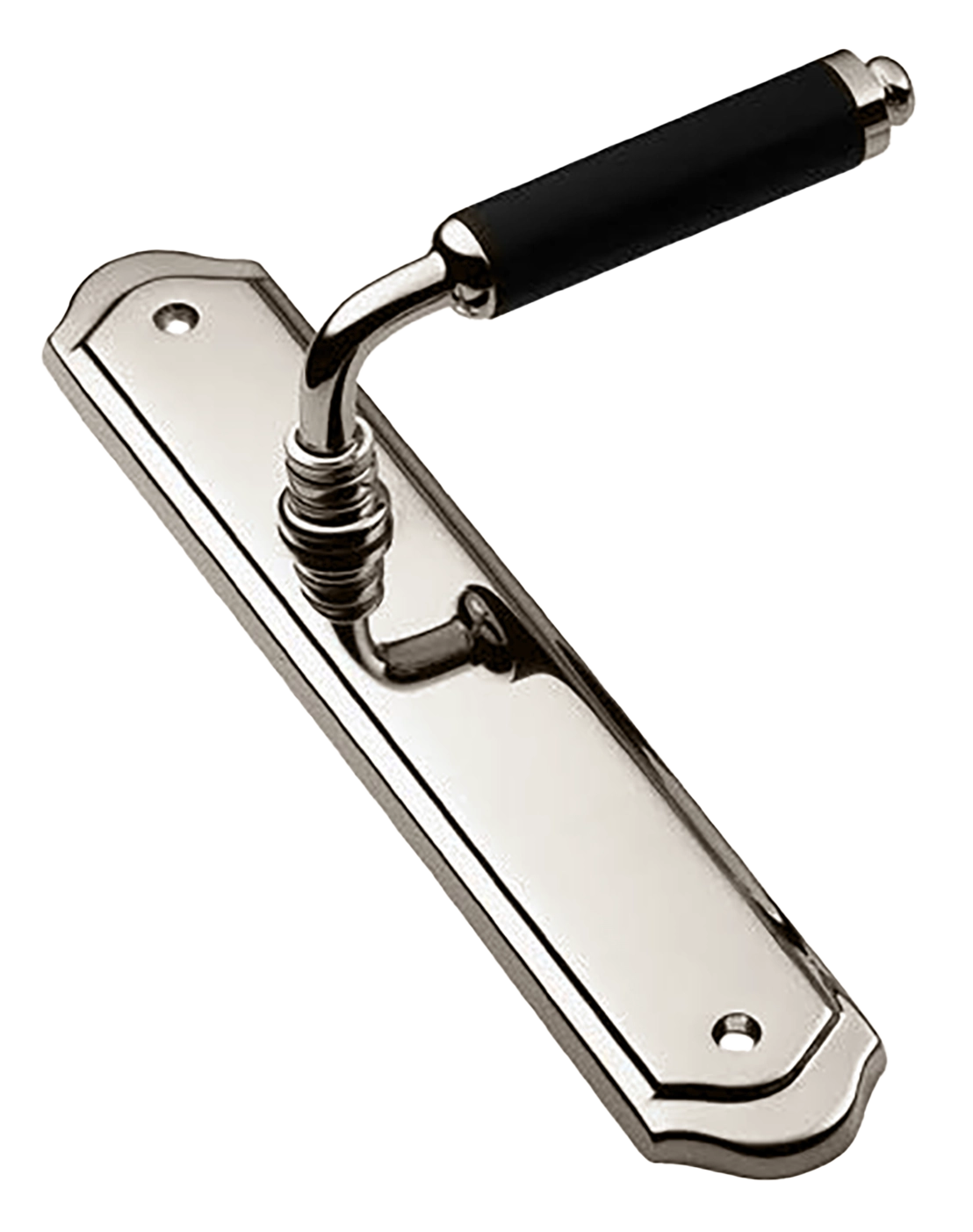 Ручка дверная на планке RIVA PL NIK, цвет никель, латунь фото купить в Южно-Сахалинске