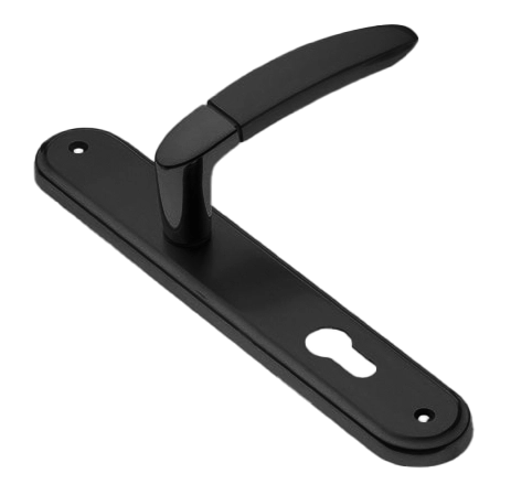 Ручка дверная на планке SAIL PL NERO, цвет черный, латунь фото купить в Южно-Сахалинске