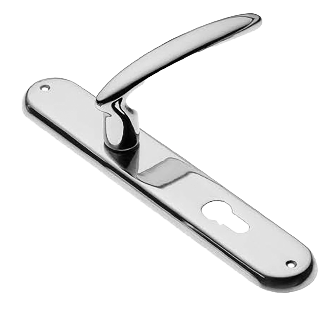 Ручка дверная на планке FLAMINGO PL CRO, цвет хром, латунь фото купить в Южно-Сахалинске