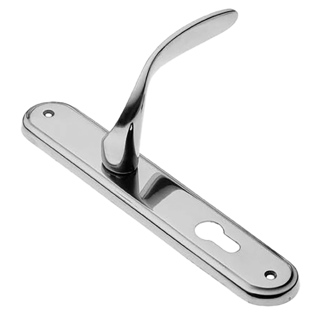 Ручка дверная на планке COBRA PL CRO, цвет хром, латунь фото купить в Южно-Сахалинске