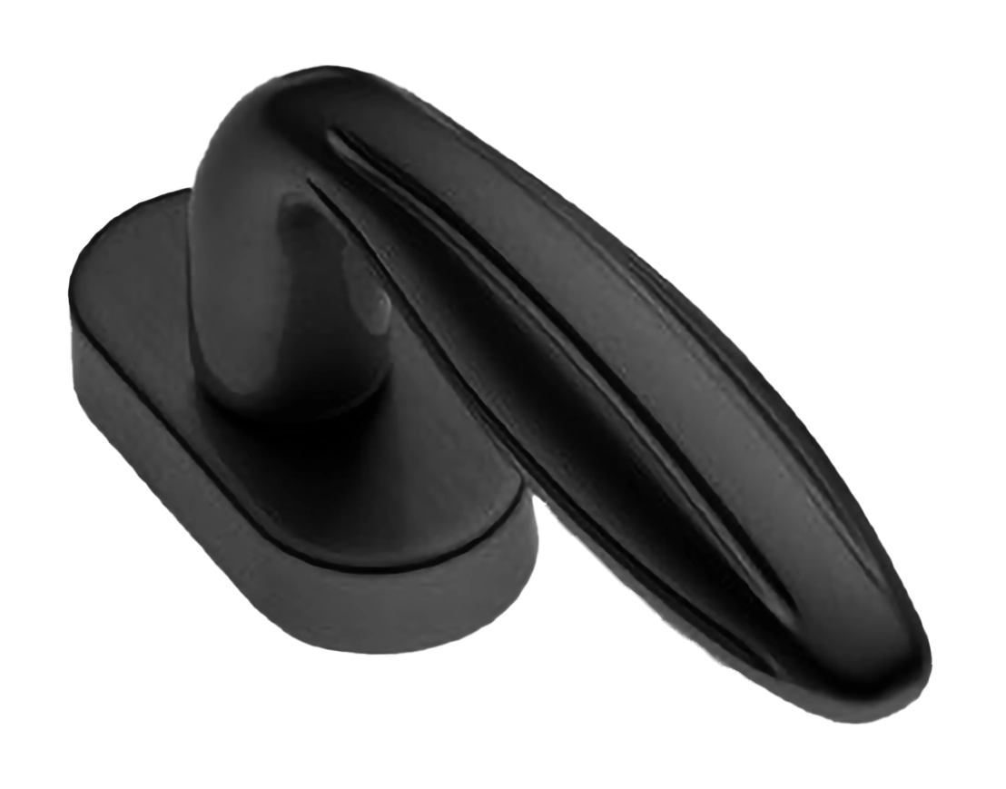 Ручка оконная BUD W1 NERO, цвет - черный фото купить в Южно-Сахалинске