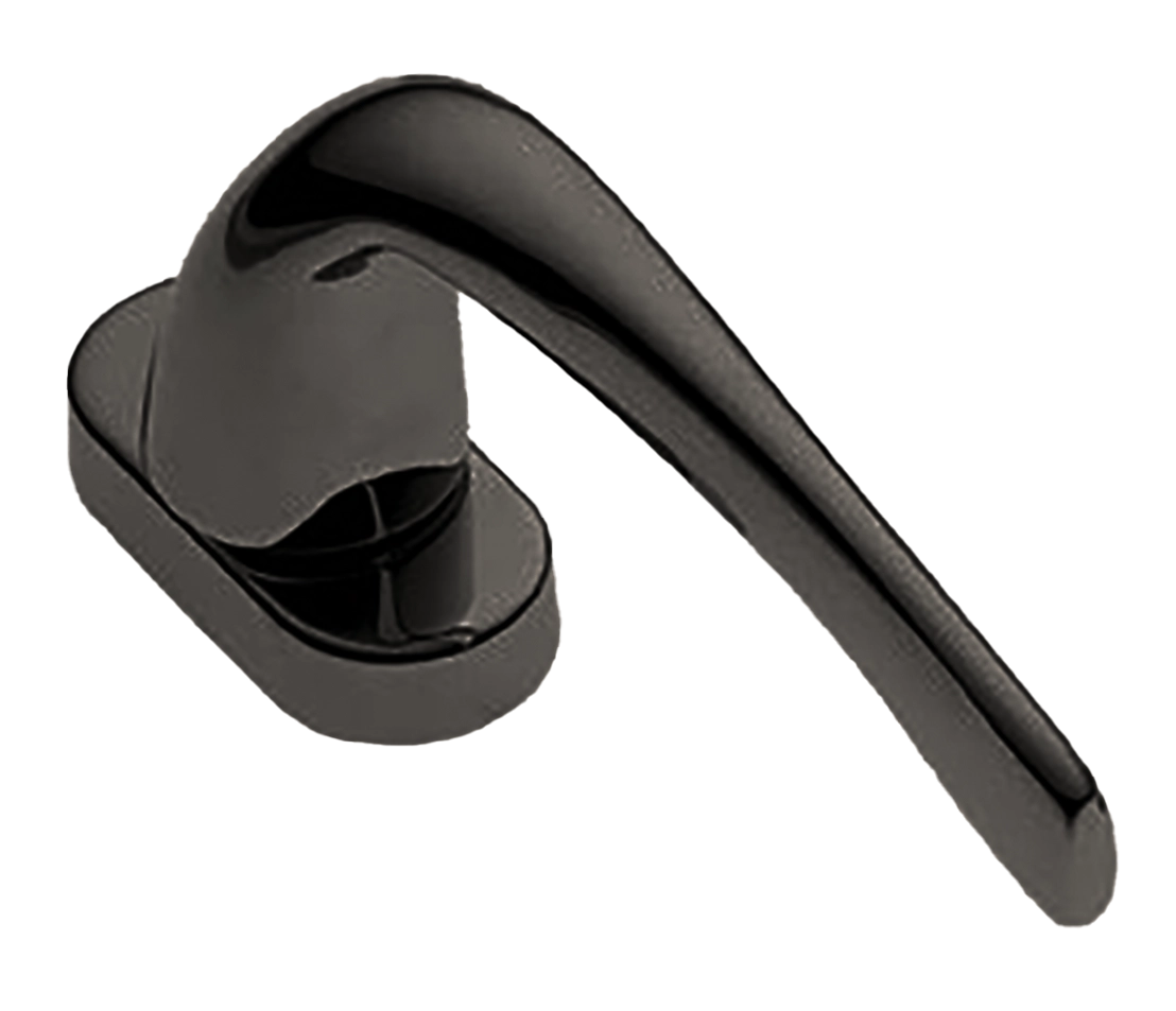 Ручка оконная LE MANS W1 NIN на прямоугольной розетке с 4-х позицион. механизмом, цвет черный никель, латунь фото купить в Южно-Сахалинске