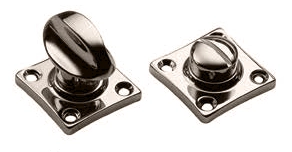 Завертка сантехническая LUX-WC-RIVA NIK на квадратной розетке цвет никель, ЦАМ фото купить в Южно-Сахалинске