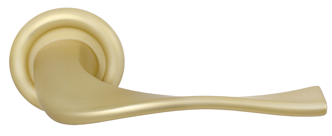 Ручка дверная SKYSCRAPER R7 AH на круглой розетке, цвет Осенний мёд/Autumn Honey фото купить Южно-Сахалинск