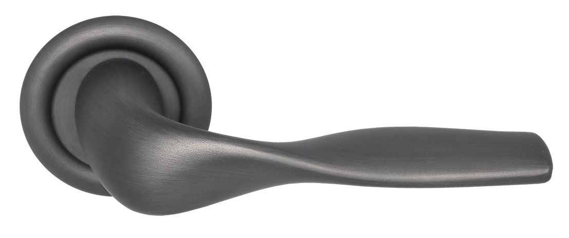 Ручка дверная LVB R7 SST на круглой розетке, цвет Летняя гроза/Summer Storm фото купить Южно-Сахалинск