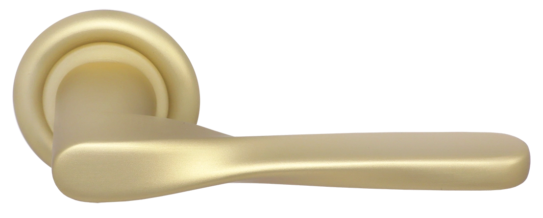 Ручка дверная THE OLYMPICS R7 AH на круглой розетке, цвет Осенний мёд/Autumn Honey фото купить Южно-Сахалинск