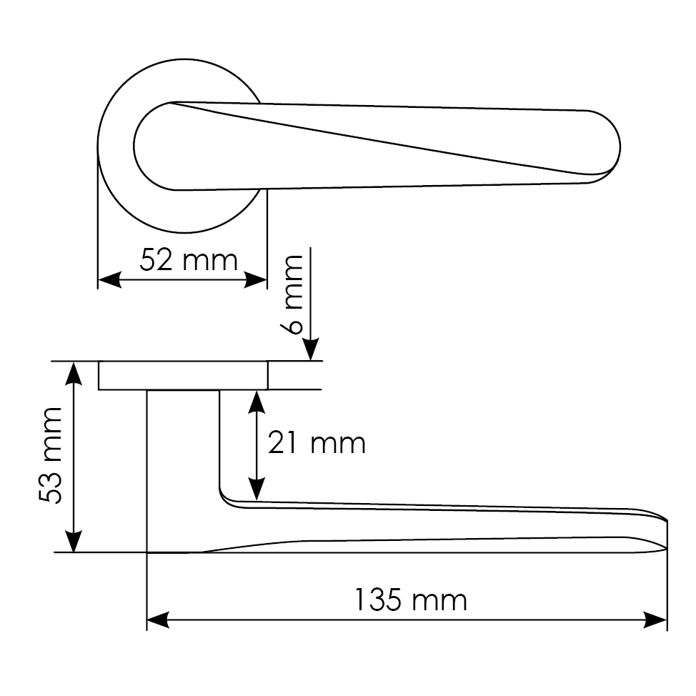 Комплект дверных ручек MH-58-R6 BL с заверткой MH-WC-R6 BL + магнитный замок M1895 BL, цвет черный фотомореллиЮжно-Сахалинск