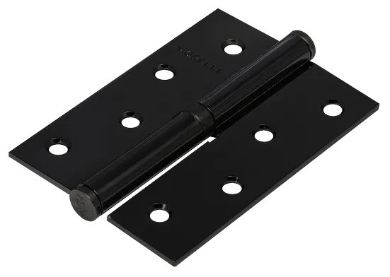 Петля карточная разъемная MSND 100X70X2.5 BL L с подшипником стальная левая, врезная цвет черный фото купить Южно-Сахалинск