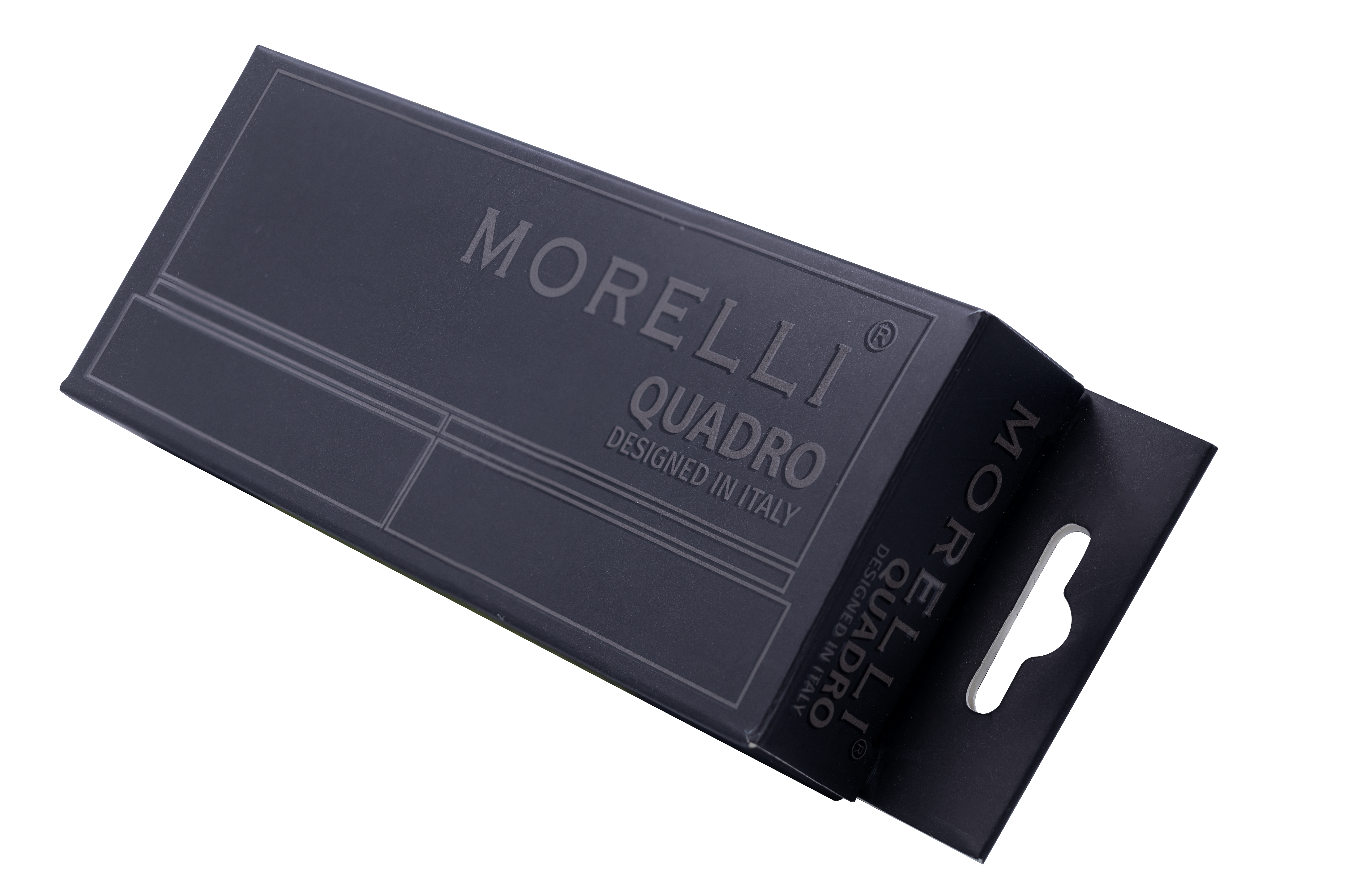 Петля алюминиевая QUADRO-1 BL без врезки на квадратной оси, цвет черный фото morelli Южно-Сахалинск