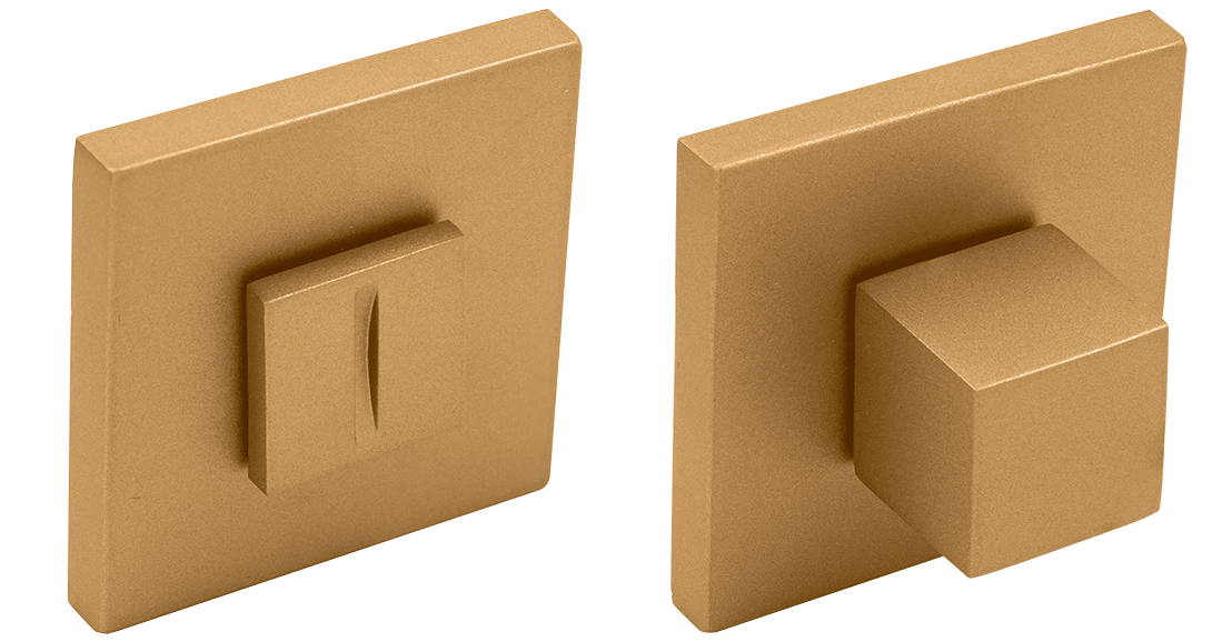 Завертка сантехническая MH-WC-S6 FTG на квадратной розетке 6мм цвет матовое итальянское золото фото купить Южно-Сахалинск