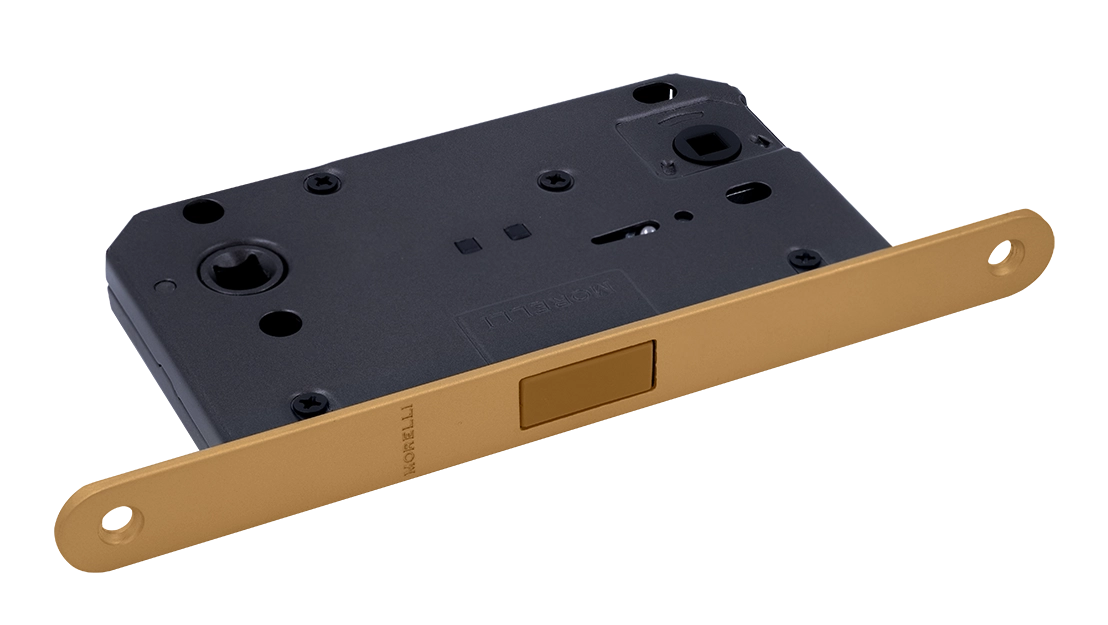 Защелка межкомнатная M1895 FTG магнитная, сантехническая, цвет матовое итальянское золото фото купить Южно-Сахалинск