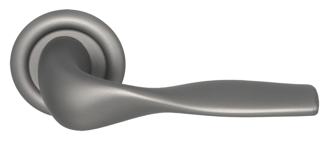 Ручка дверная LVB R7 WF на круглой розетке, цвет Зимняя стужа/Winter Frost фото купить Южно-Сахалинск