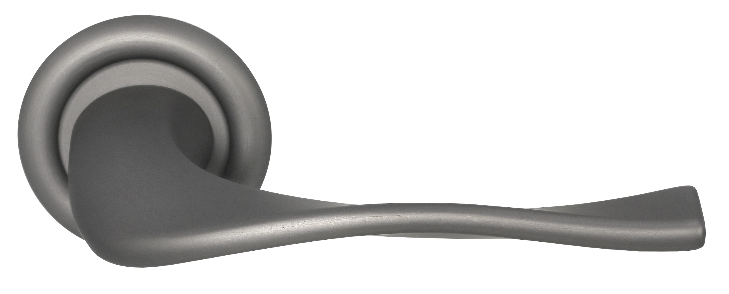 Ручка дверная SKYSCRAPER R7 WF на круглой розетке, цвет Зимняя стужа/Winter Frost фото купить Южно-Сахалинск