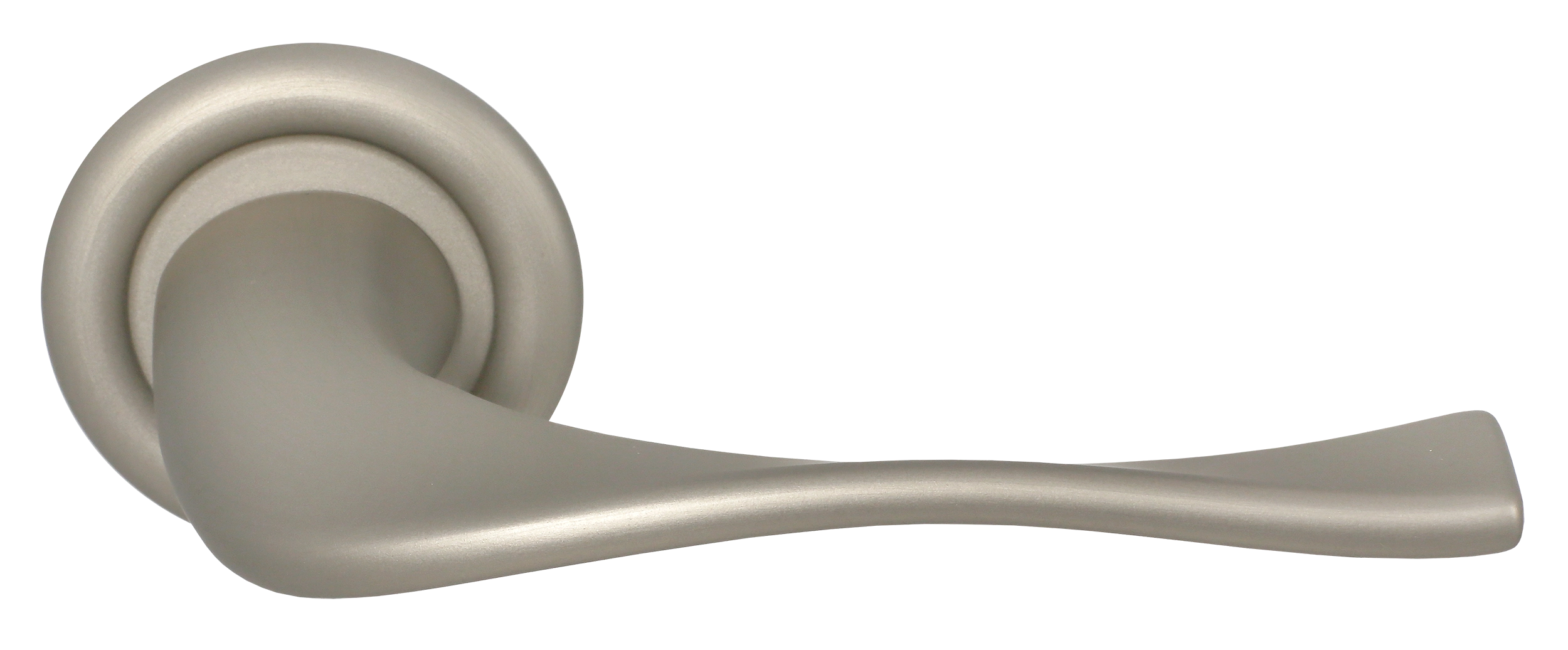 Ручка дверная SKYSCRAPER R7 SMI на круглой розетке, цвет Весенняя дымка/Spring Mist фото купить Южно-Сахалинск