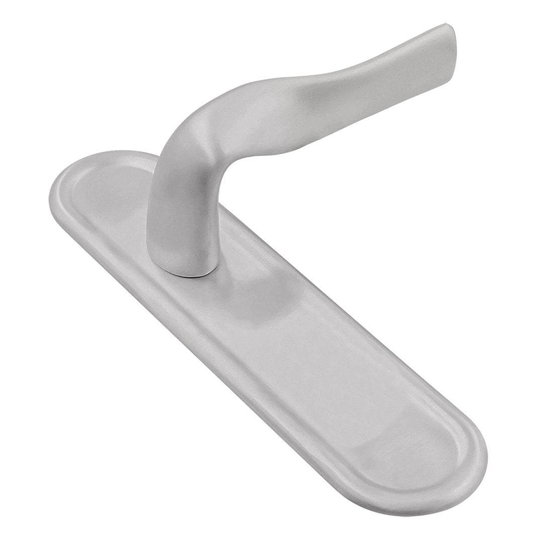 Ручка дверная LVB PLR SSW на планке, цвет Стокгольмский снегопад/Stockholm Snowfall фото купить Южно-Сахалинск