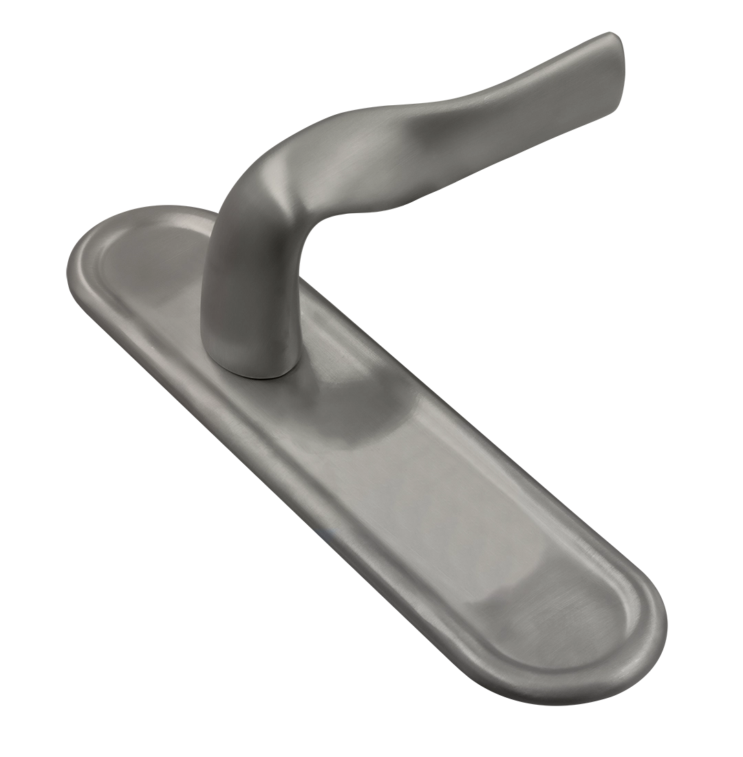 Ручка дверная LVB PLR WF на планке, цвет Зимняя стужа/Winter Frost фото купить Южно-Сахалинск