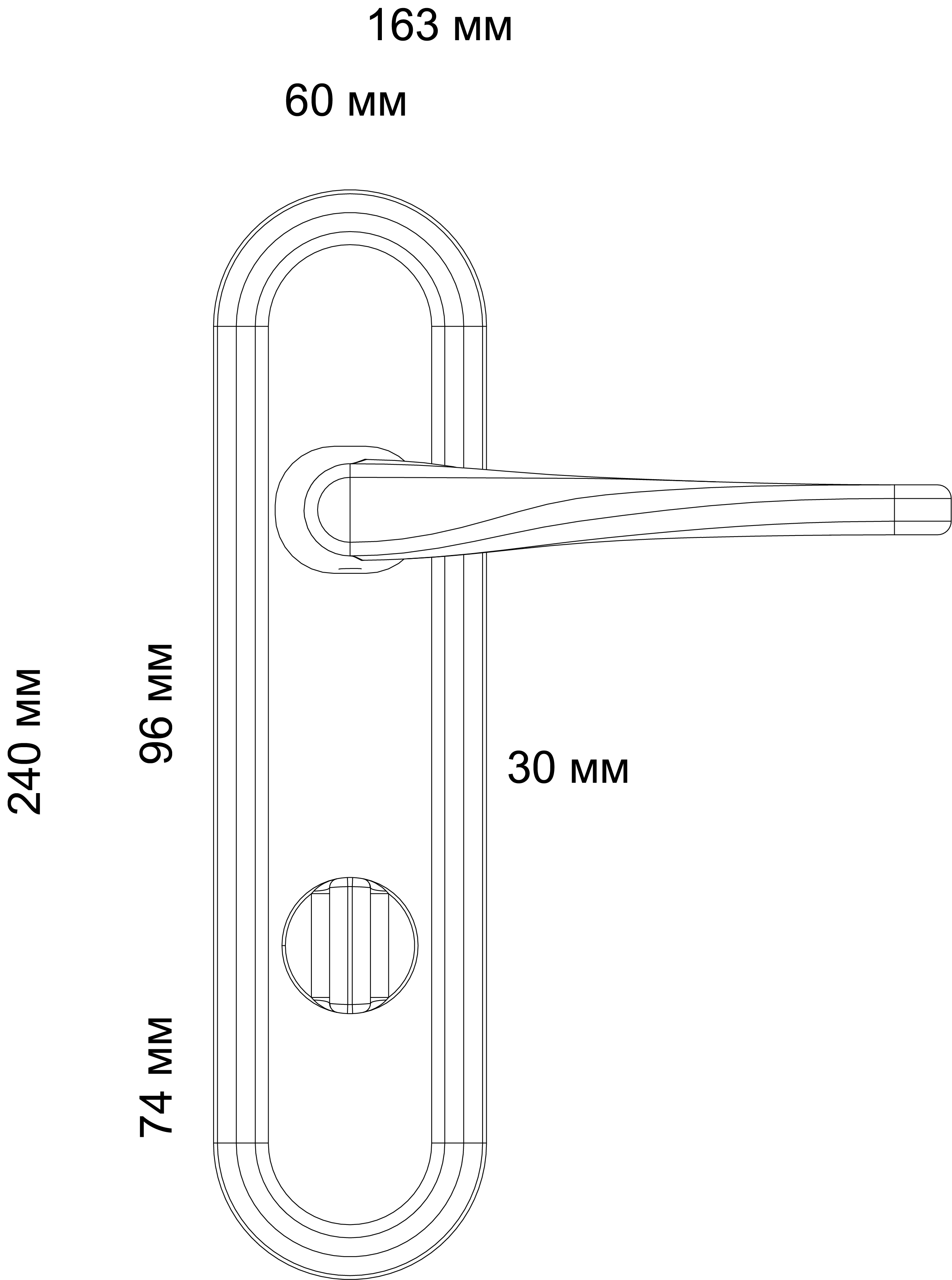 Ручка дверная THE OLYMPICS PLR WF на планке, цвет Зимняя стужа/Winter Frost фото фурнитура Южно-Сахалинск