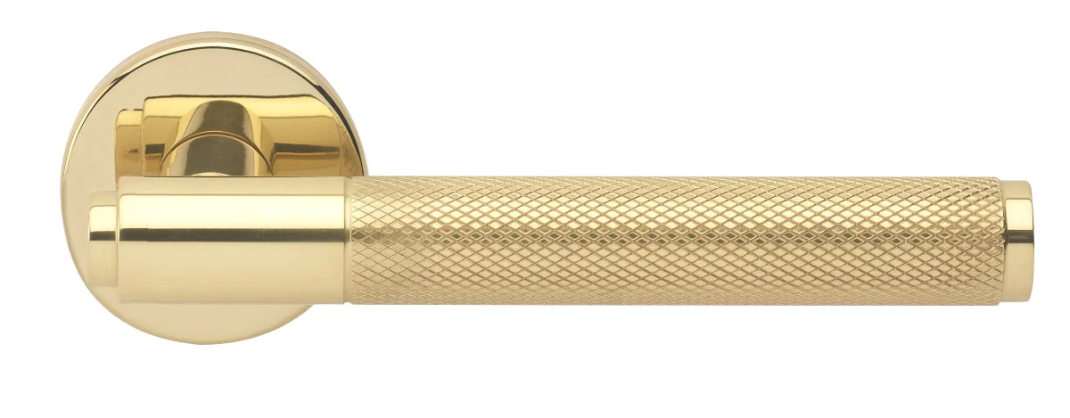 BRIDGE R6 OTL, ручка дверная с усиленной розеткой, цвет -  золото фото купить Южно-Сахалинск