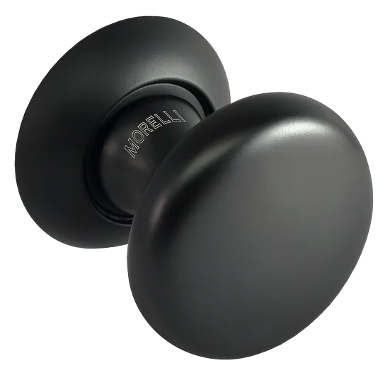 Ручка дверная круглая FOSTER MHR-1 BL на розетке, цвет - черный фото купить Южно-Сахалинск