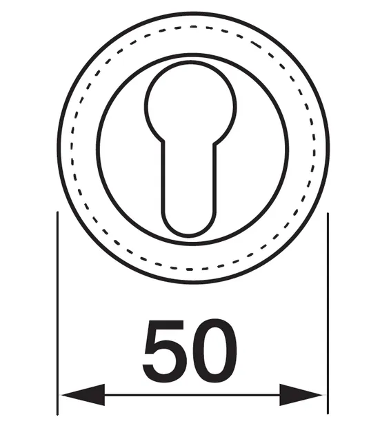 Накладка на замок LUX-KH-R4 OSA круглая под евроцилиндр, цвет матовое золото фото купить в Южно-Сахалинске