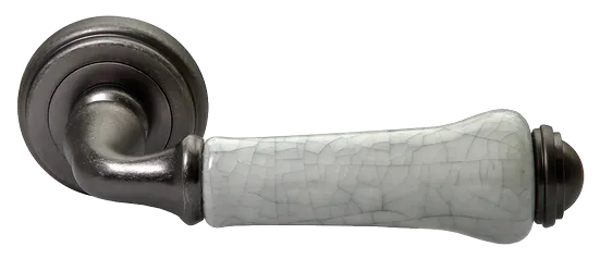 UMBERTO, ручка дверная MH-41-CLASSIC OMS/GR, цвет - старое мат.серебро/серый фото купить Южно-Сахалинск