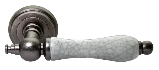 MART, ручка дверная MH-42-CLASSIC OMS/GR, цвет - старое мат.серебро/серый фото купить Южно-Сахалинск